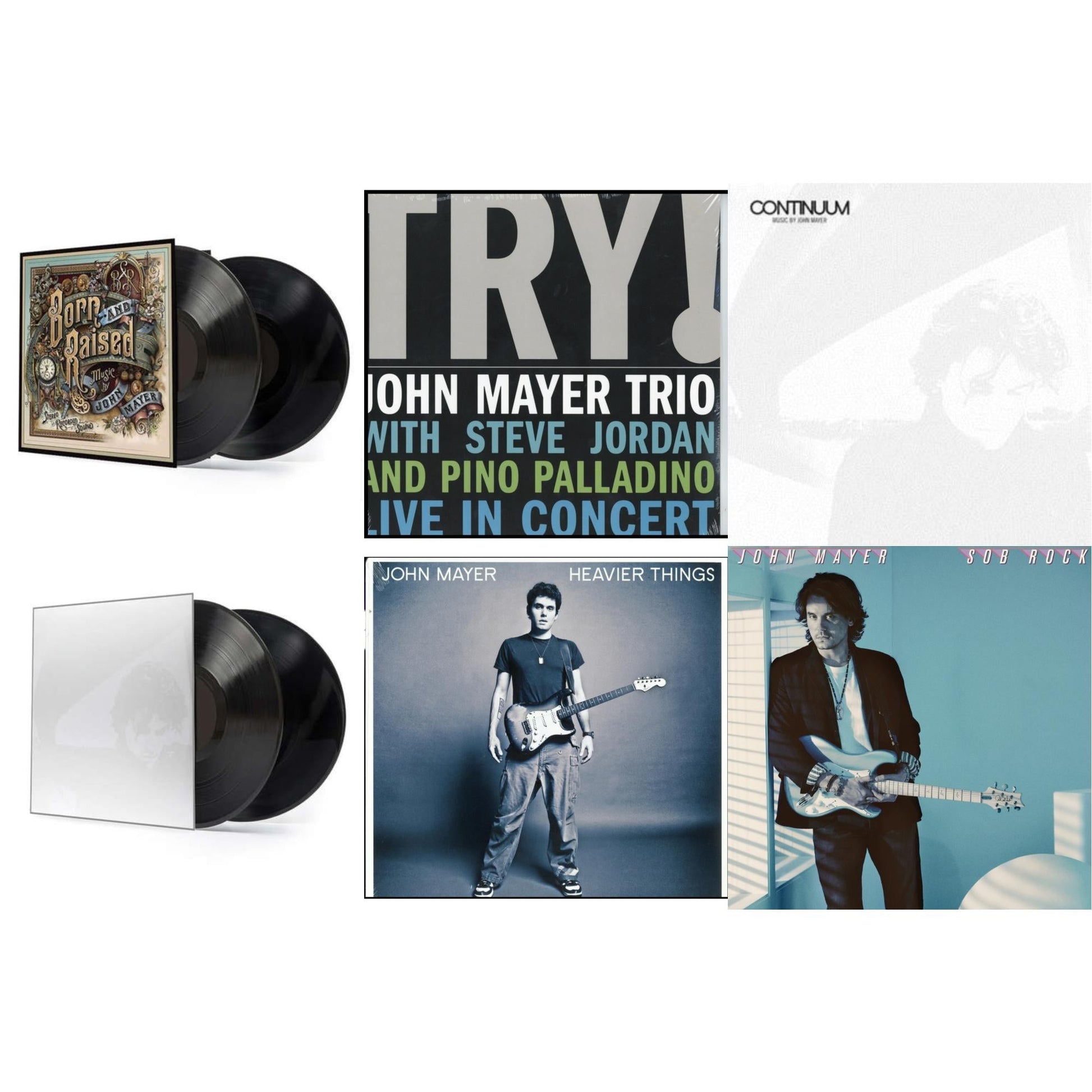 This is a 6 LP Vinyl SKU bundle.
1.This LP Vinyl is brand new.Format: LP VinylMusic Style: Indie PopThis item's title is: Sob Rock (180G)Artist: John MayerLabel: COLUMBIABarcode: 194398823515Release Date: 7/16/2021
2.This LP Vinyl is brand new.