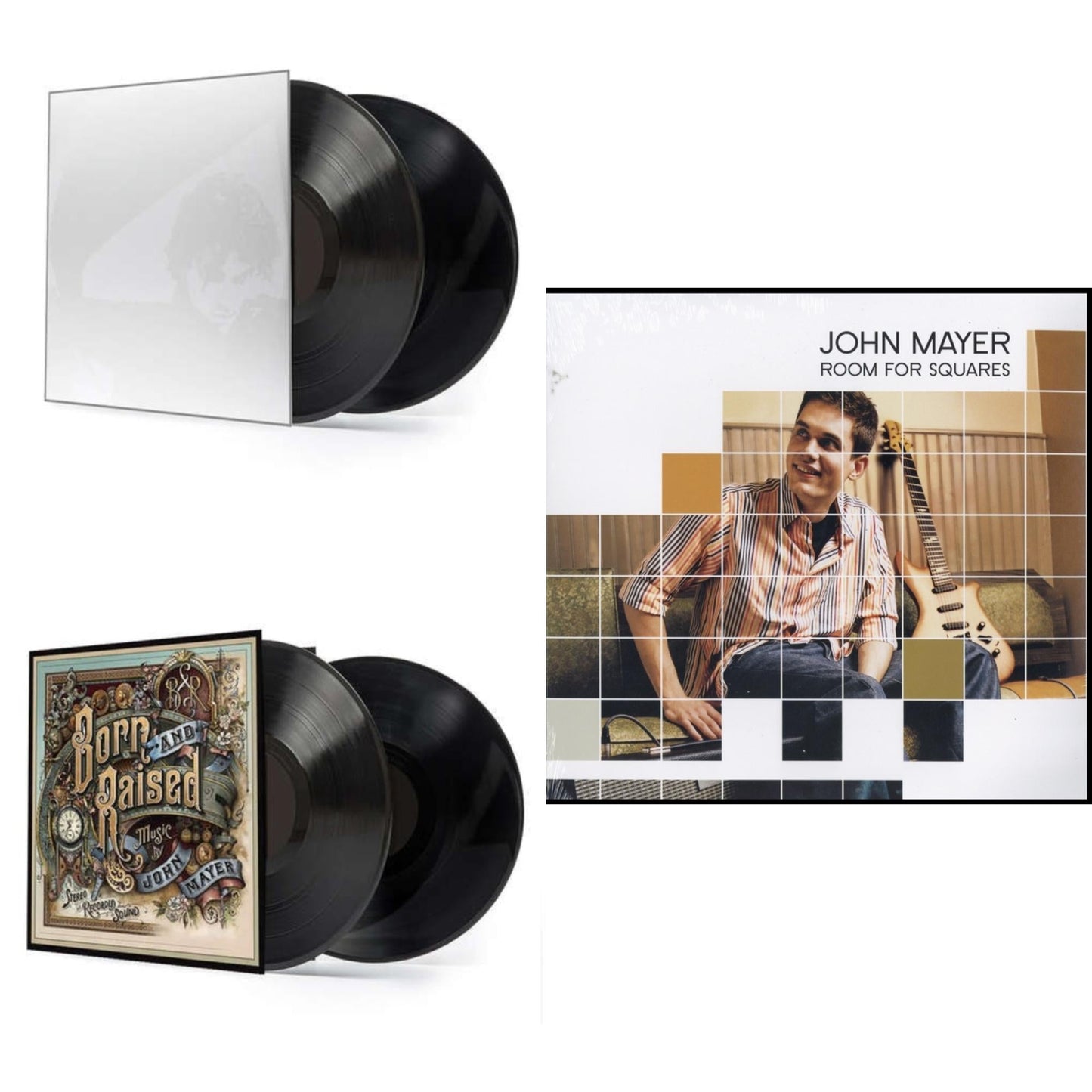 This is a 3 LP Vinyl SKU bundle.
1.This LP Vinyl is brand new.Format: LP VinylMusic Style: AcousticThis item's title is: Room For SquaresArtist: John MayerLabel: LEGACYBarcode: 696998529311Release Date: 9/18/2001
2.This LP Vinyl is brand new.