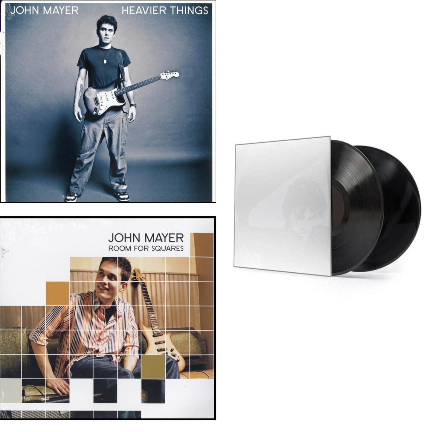 This is a 3 LP Vinyl SKU bundle.
1.This LP Vinyl is brand new.Format: LP VinylMusic Style: AcousticThis item's title is: Room For SquaresArtist: John MayerLabel: LEGACYBarcode: 696998529311Release Date: 9/18/2001
2.This LP Vinyl is brand new.