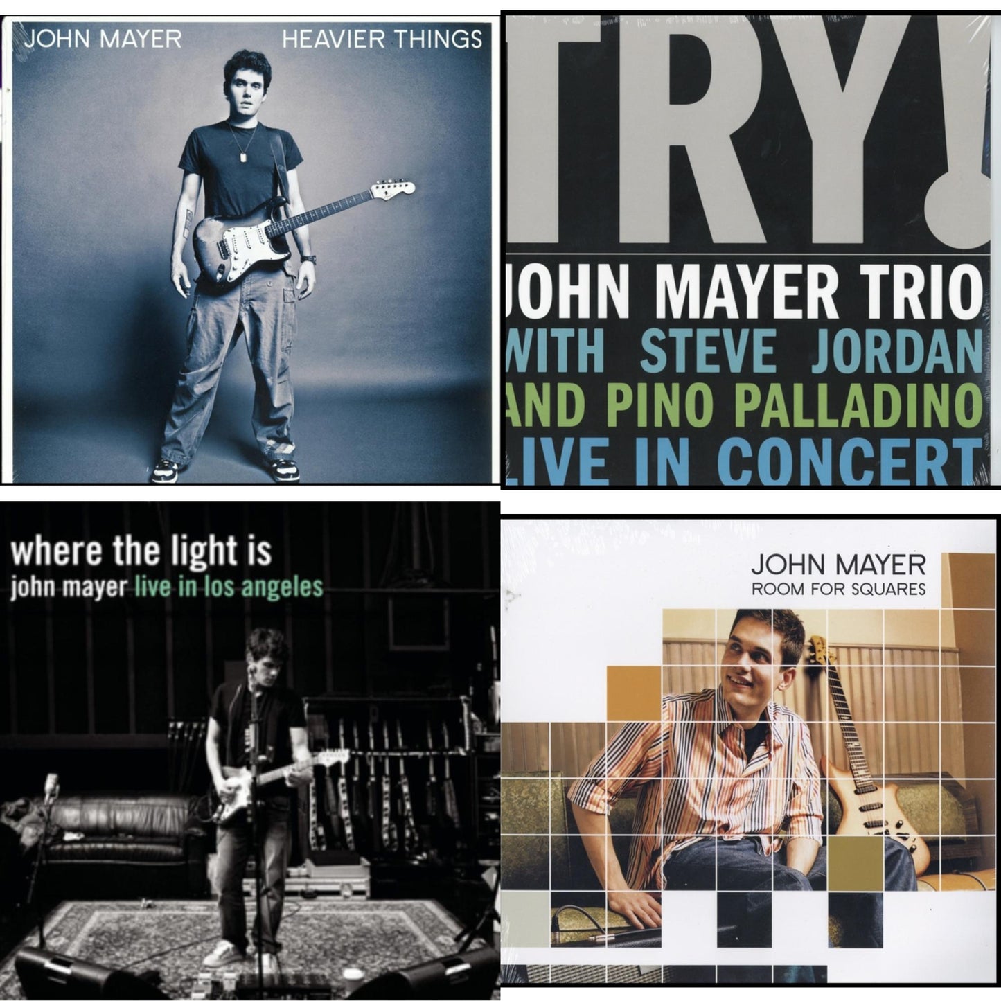 Room For Squares & Try: Live In Concert & Where The Light Is (4LP) & Heavier Things (180G)
