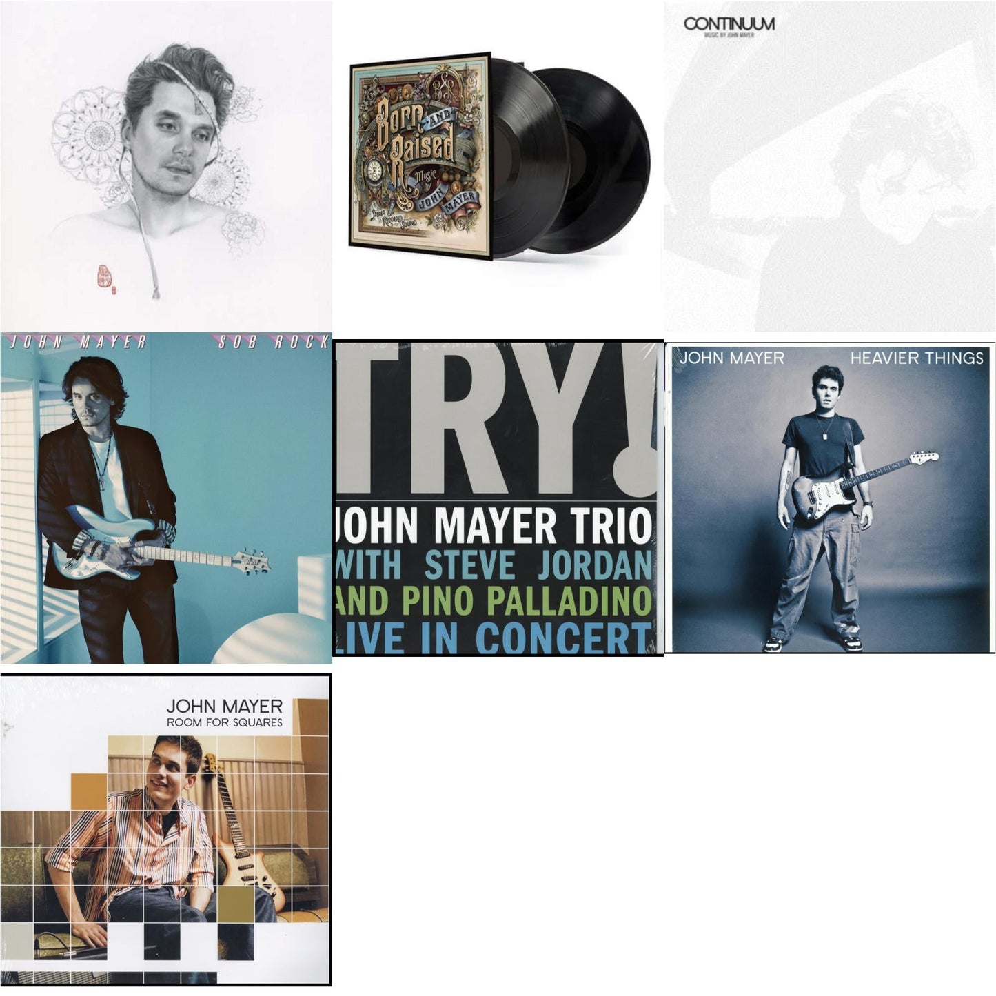 Sob Rock (180G) & Room For Squares & Try: Live In Concert & Born & Raised (2LP/CD/180G/Gatefold) & Continuum (180G) & Heavier Things (180G) & Search For Everything (2LP/180G/Dl Code)