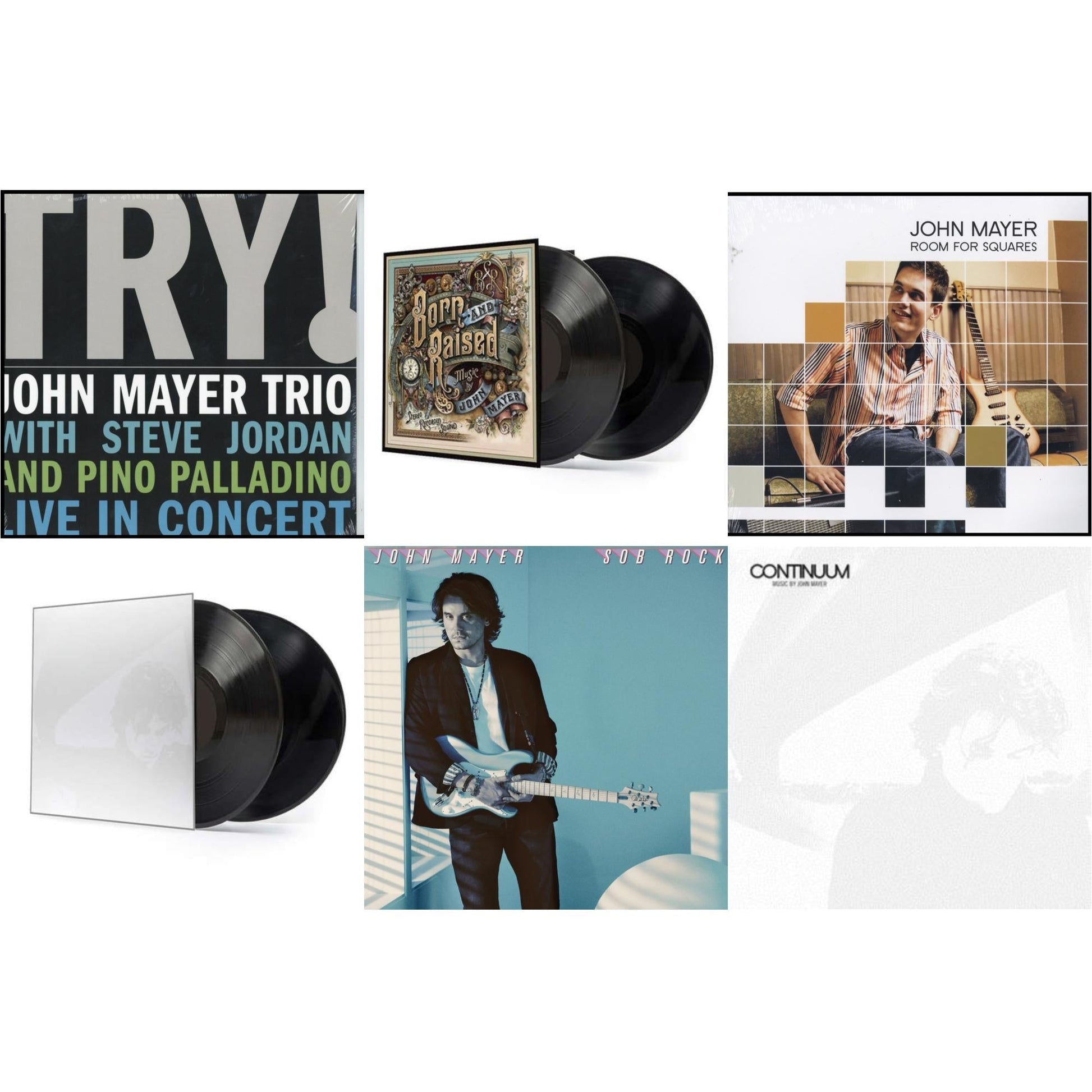 This is a 6 LP Vinyl SKU bundle.
1.This LP Vinyl is brand new.Format: LP VinylMusic Style: Indie PopThis item's title is: Sob Rock (180G)Artist: John MayerLabel: COLUMBIABarcode: 194398823515Release Date: 7/16/2021
2.This LP Vinyl is brand new.