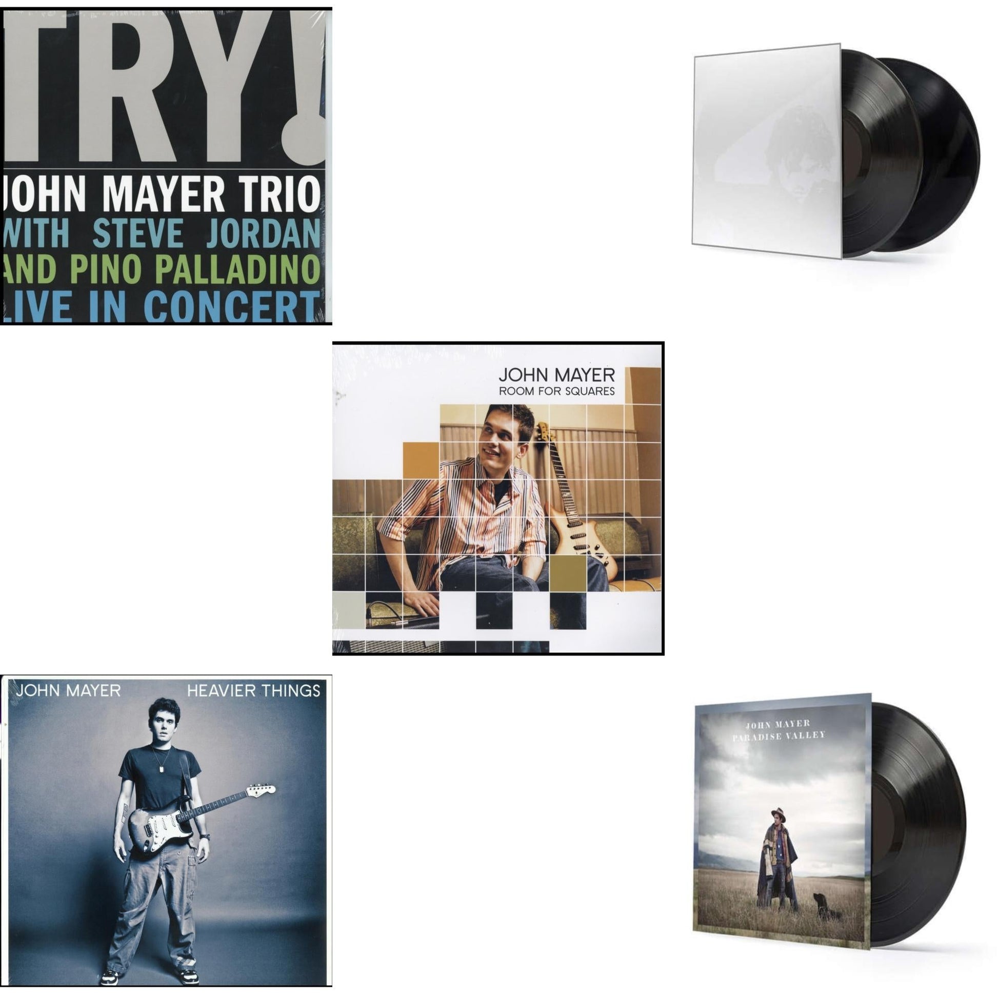 This is a 5 LP Vinyl SKU bundle.
1.This LP Vinyl is brand new.Format: LP VinylMusic Style: AcousticThis item's title is: Room For SquaresArtist: John MayerLabel: LEGACYBarcode: 696998529311Release Date: 9/18/2001
2.This LP Vinyl is brand new.