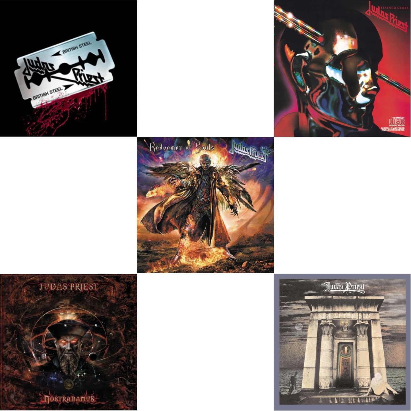 Nostradamus & British Steel (30Th Anniversary Legacy Edition) & Stained Class & Sin After Sin & Redeemer Of Souls