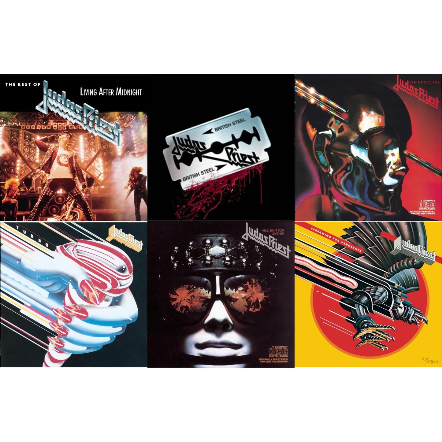 Best Of Judas Priest: Living After Midnight & British Steel (30Th Anniversary Legacy Edition) & Stained Class & Turbo & Hell Bent For Leather & Screaming For Vengeance