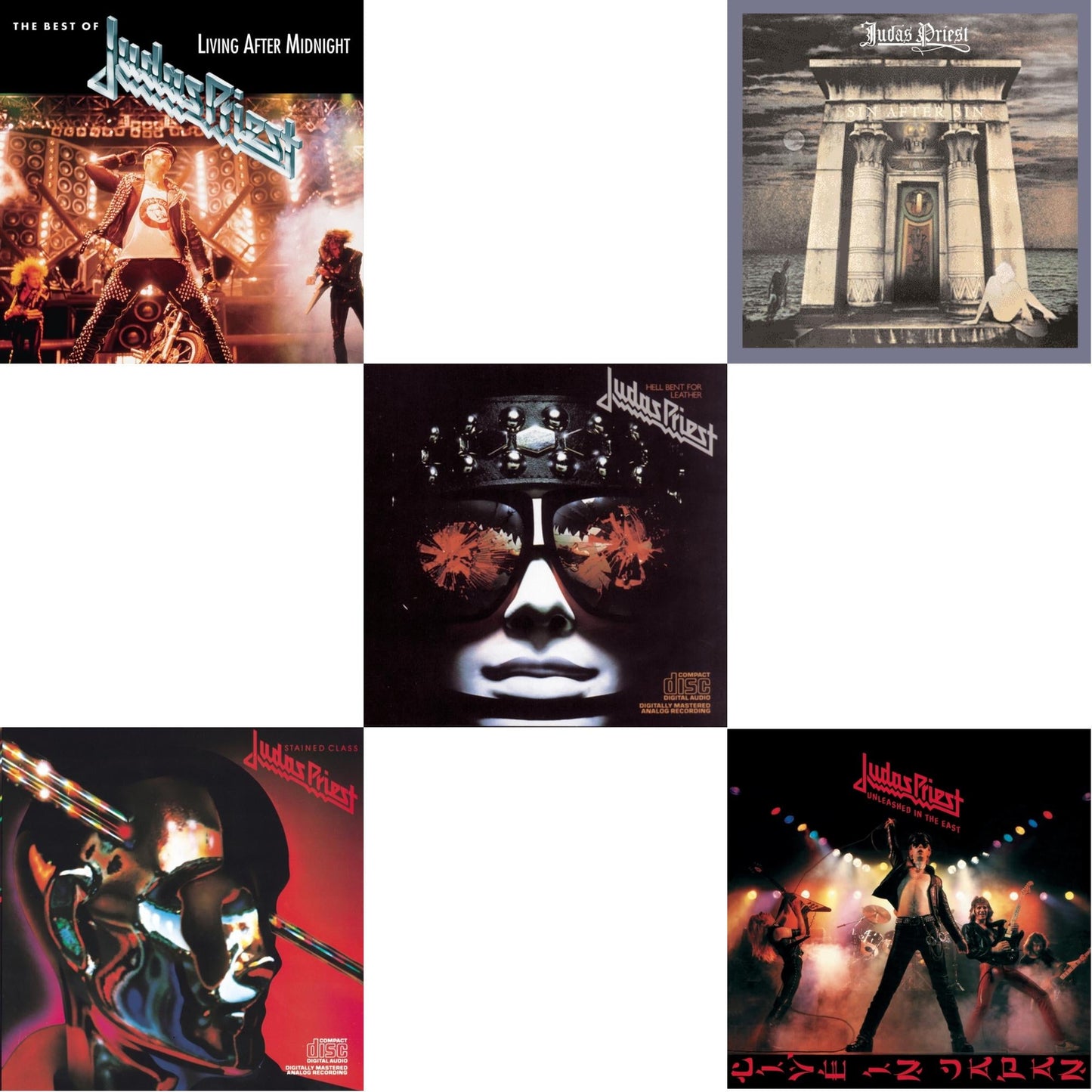 Best Of Judas Priest: Living After Midnight & Stained Class & Hell Bent For Leather & Sin After Sin & Unleashed In The East