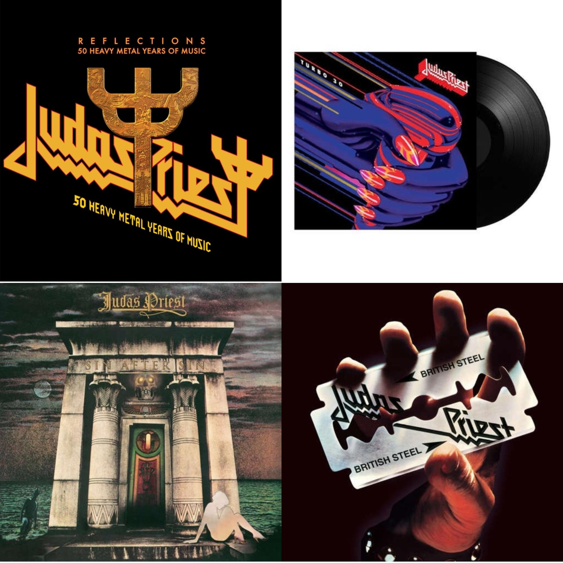 This is a 4 LP Vinyl SKU bundle.
1.This LP Vinyl is brand new.Format: LP VinylMusic Style: Tech HouseThis item's title is: Reflections - 50 Heavy Metal Years Of Music (2LP/180G/Red Vinyl)Artist: Judas PriestLabel: LEGACYBarcode: 194398917818Release Date: 10/15/2021
2.
