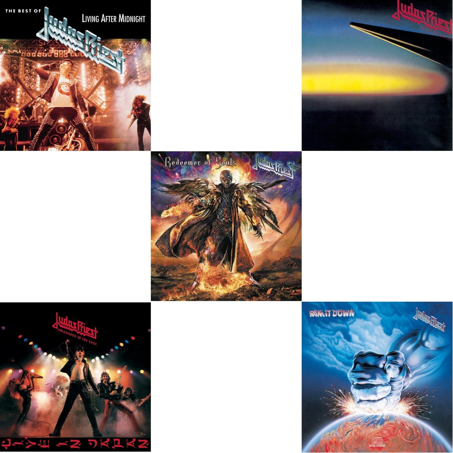Best Of Judas Priest: Living After Midnight & Ram It Down & Point Of Entry & Unleashed In The East & Redeemer Of Souls
