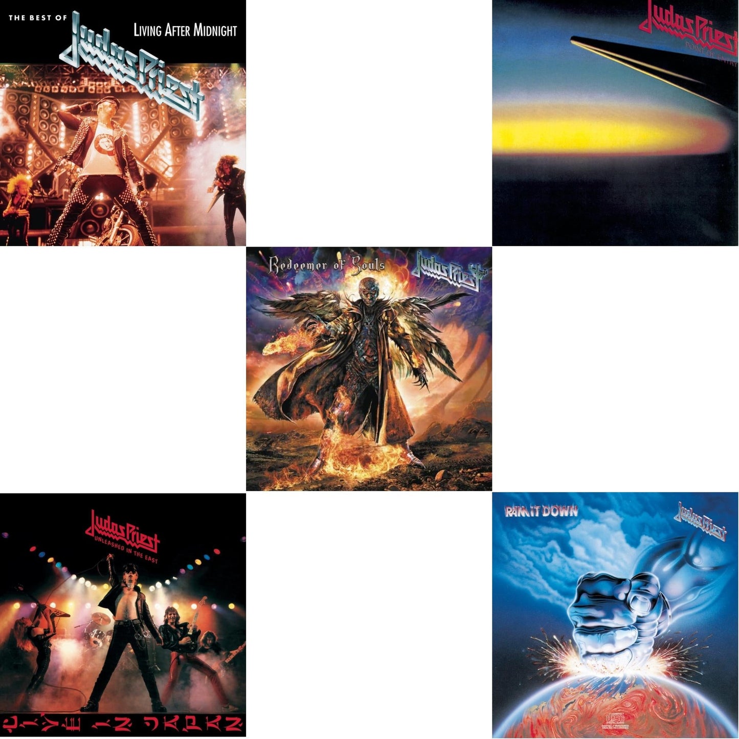 Best Of Judas Priest: Living After Midnight & Ram It Down & Point Of Entry & Unleashed In The East & Redeemer Of Souls