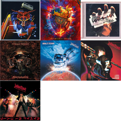 Invincible Shield & Defenders Of The Faith & British Steel & Nostradamus & Ram It Down & Stained Class & Unleashed In The East