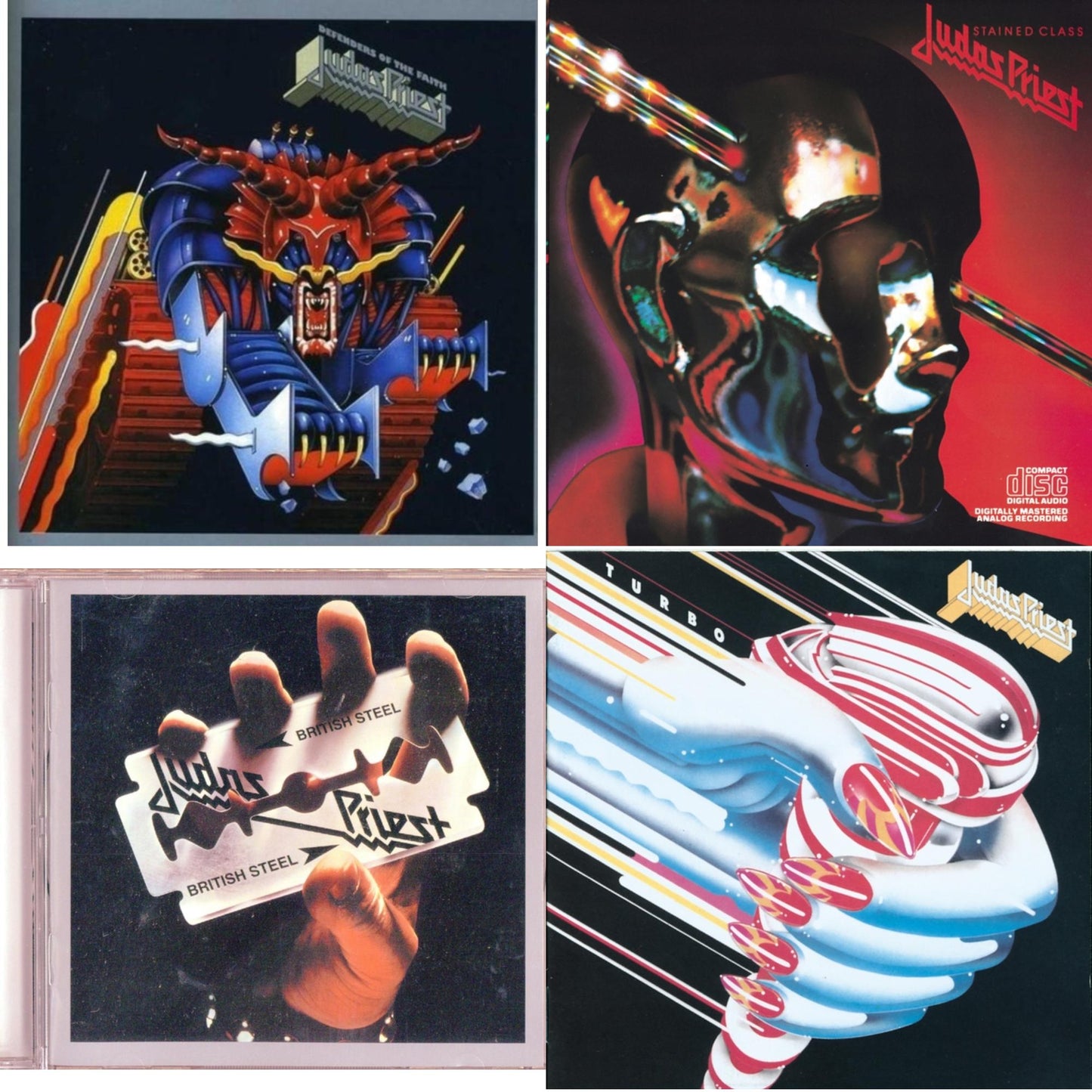 Defenders Of The Faith & British Steel & Stained Class & Turbo