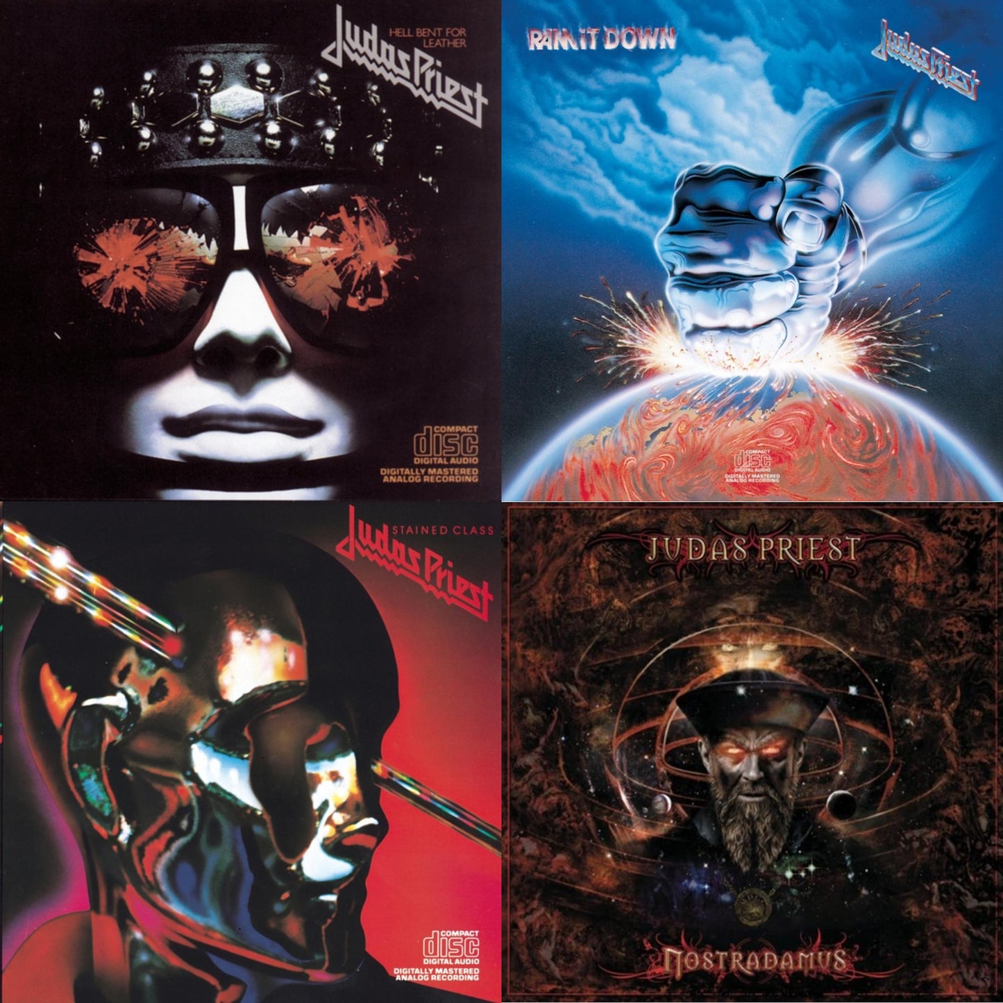 Nostradamus & Ram It Down & Stained Class & Hell Bent For Leather