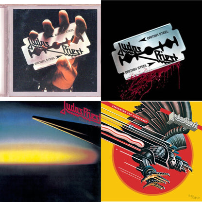 This is a 4 CD SKU bundle.
1.This CD is brand new.Format: CDMusic Style: Heavy MetalThis item's title is: British SteelArtist: Judas PriestLabel: LEGACYBarcode: 696998575226Release Date: 5/29/2001
2.This CD is brand new.