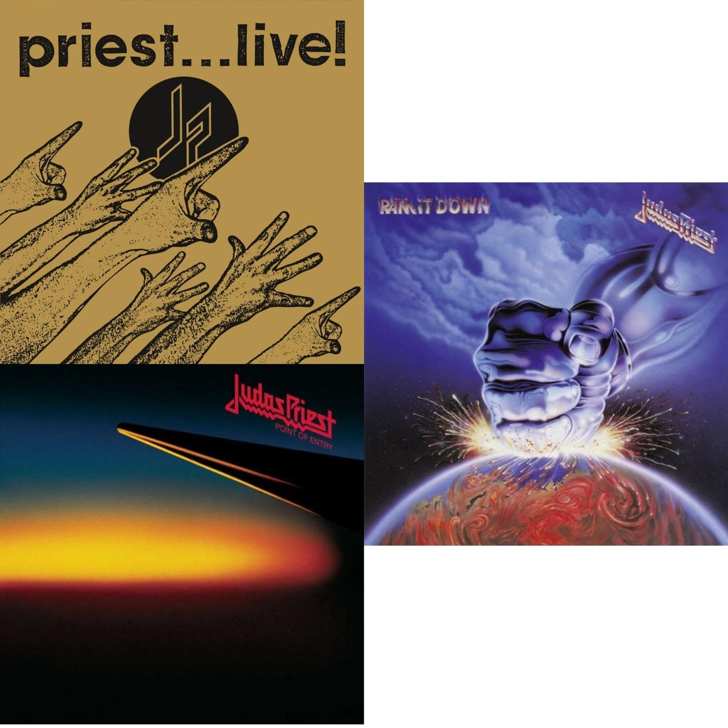 Priest... Live! (2 LP/180G/Dl Code) & Point Of Entry (180G/Dl Card) & Ram It Down (180G/Dl Code)
