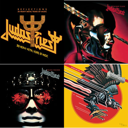 Reflections - 50 Heavy Metal Years Of Music (2LP/180G/Red Vinyl) & Stained Class (180G/Dl Card) & Killing Machine (180G/Dl Card) & Screaming For Vengeance (180G/Dl Card)