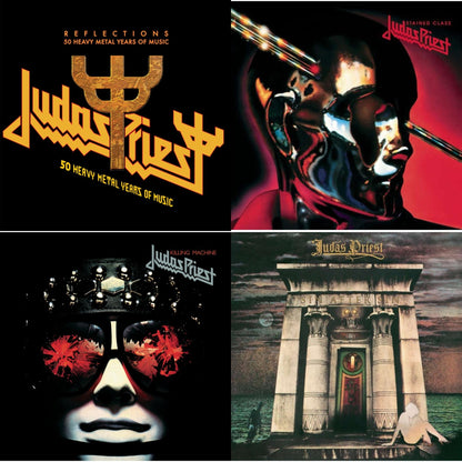 Reflections - 50 Heavy Metal Years Of Music (2LP/180G/Red Vinyl) & Sin After Sin (180G/Dl Card) & Stained Class (180G/Dl Card) & Killing Machine (180G/Dl Card)