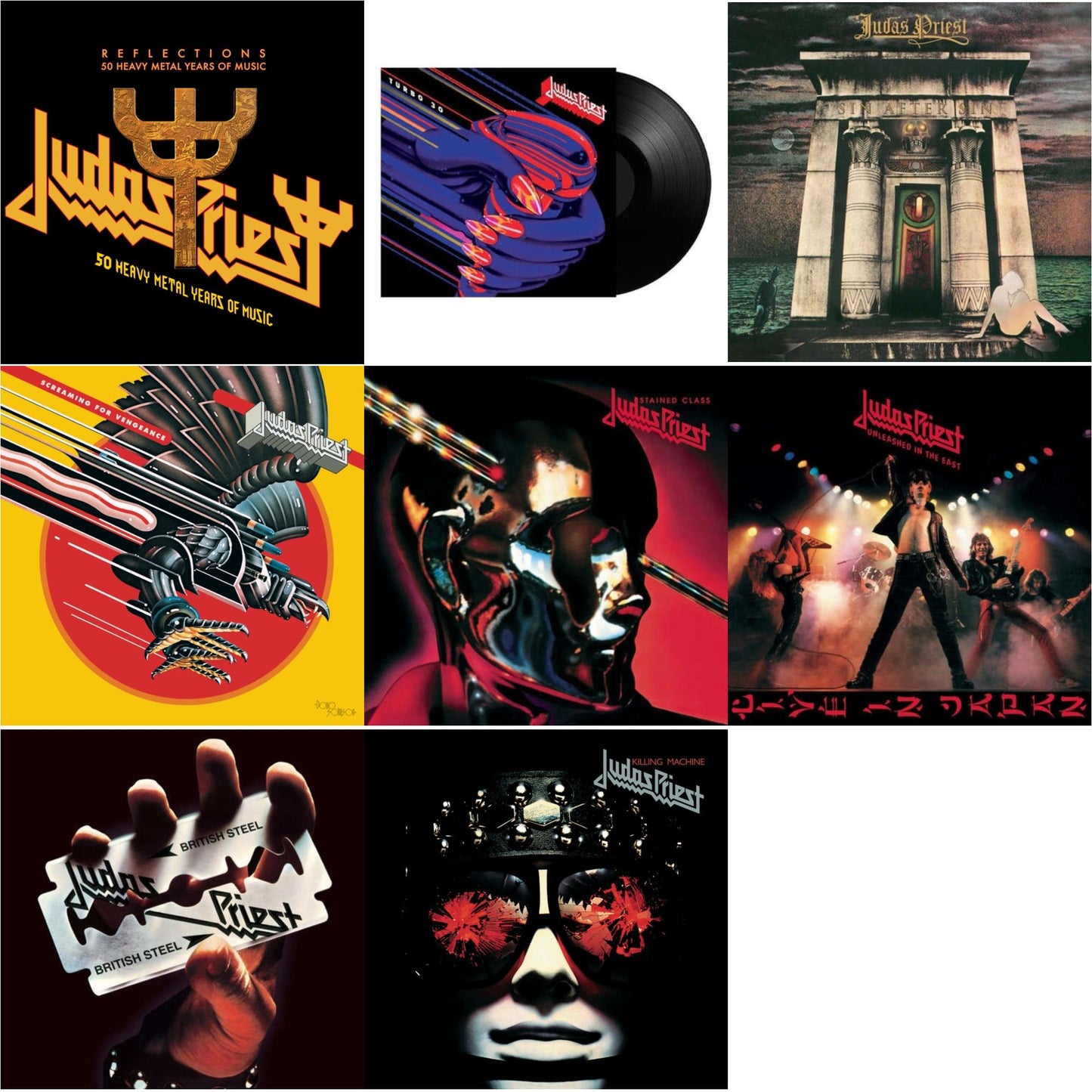 This is a 8 LP Vinyl SKU bundle.
1.This LP Vinyl is brand new.Format: LP VinylMusic Style: Tech HouseThis item's title is: Reflections - 50 Heavy Metal Years Of Music (2LP/180G/Red Vinyl)Artist: Judas PriestLabel: LEGACYBarcode: 194398917818Release Date: 10/15/2021
2.