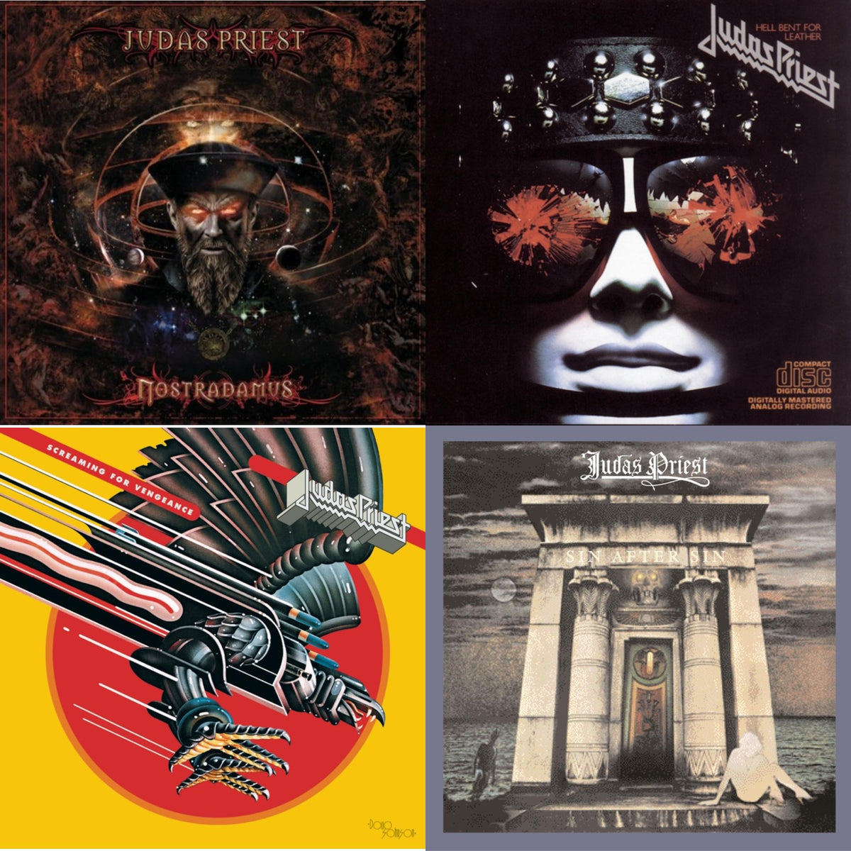Nostradamus & Hell Bent For Leather & Screaming For Vengeance & Sin After Sin