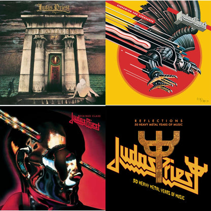 Reflections - 50 Heavy Metal Years Of Music (2LP/180G/Red Vinyl) & Sin After Sin (180G/Dl Card) & Stained Class (180G/Dl Card) & Screaming For Vengeance (180G/Dl Card)