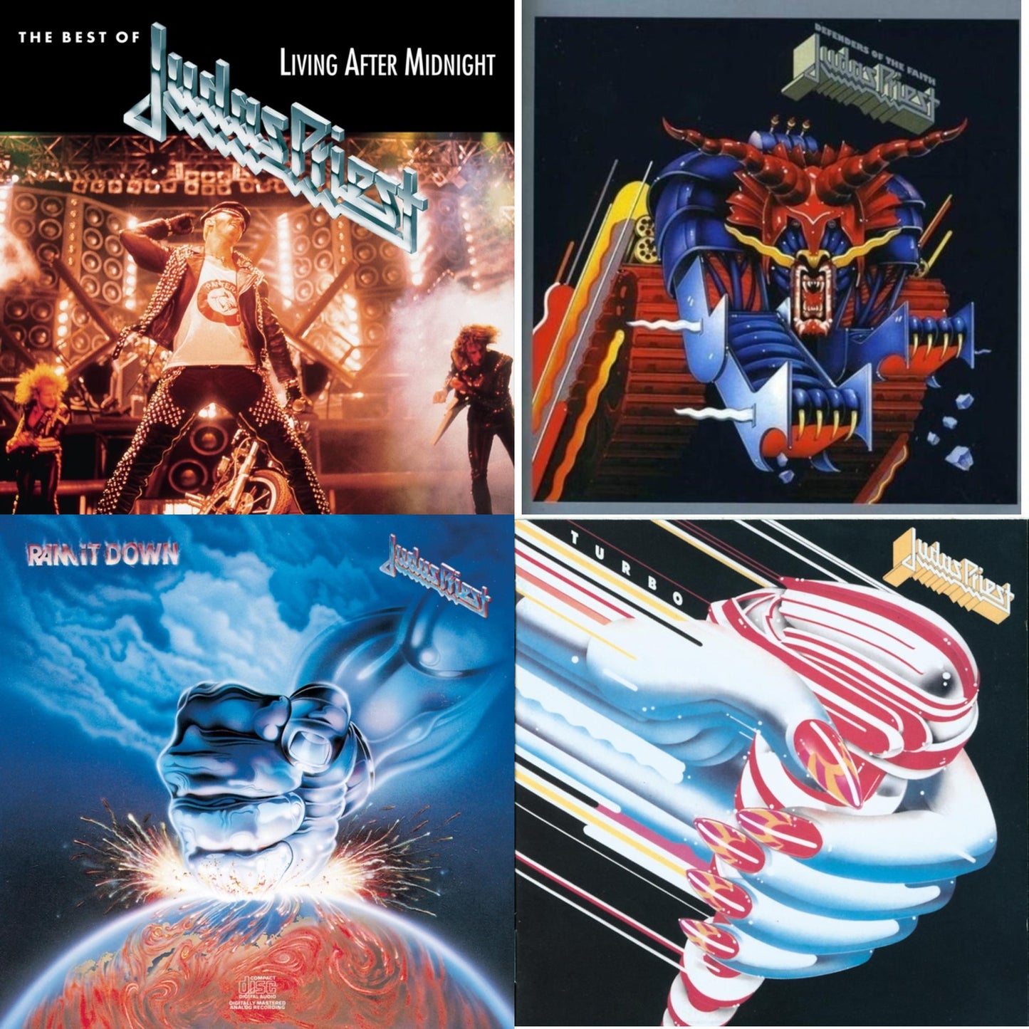 Best Of Judas Priest: Living After Midnight & Defenders Of The Faith & Ram It Down & Turbo
