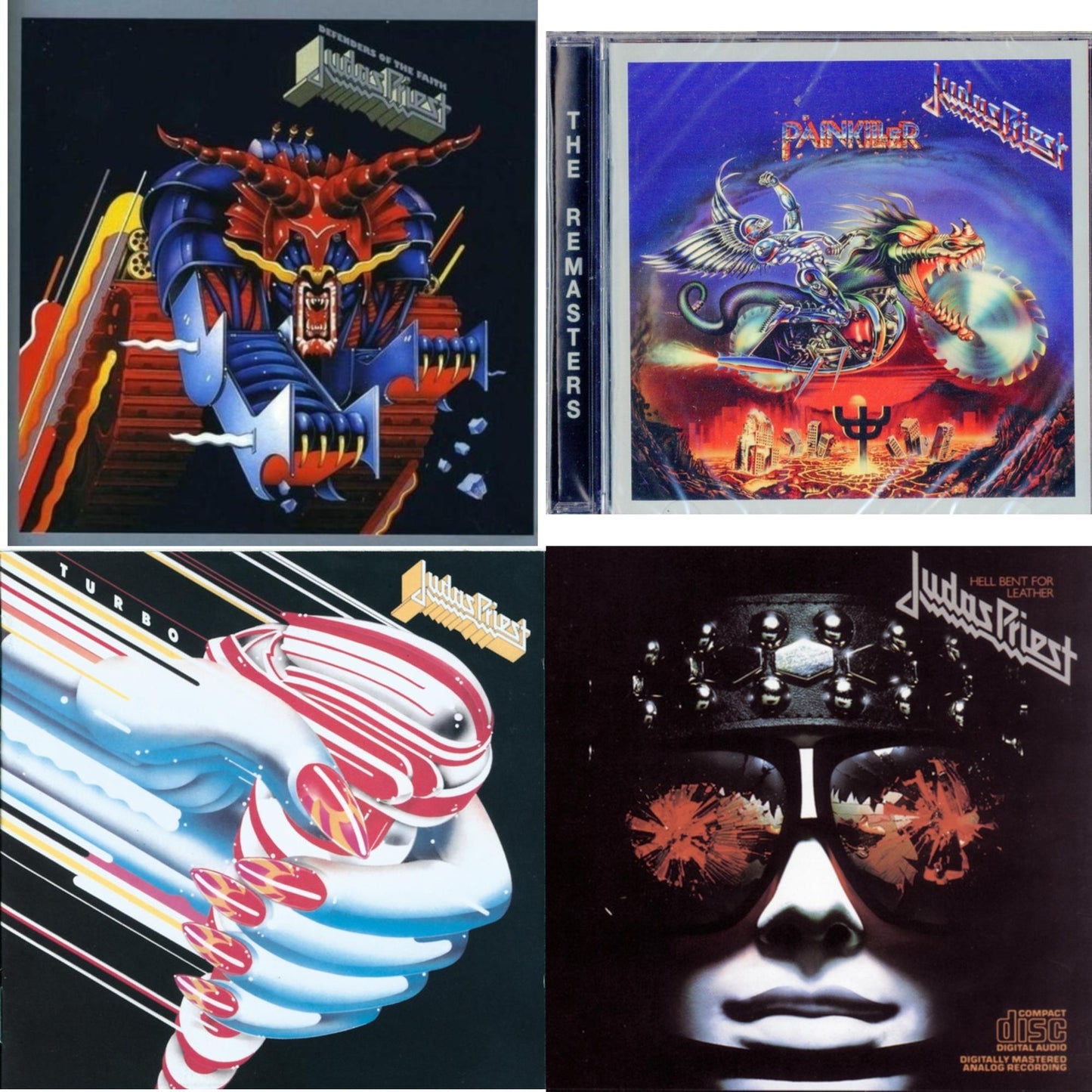 Defenders Of The Faith & Painkiller & Turbo & Hell Bent For Leather