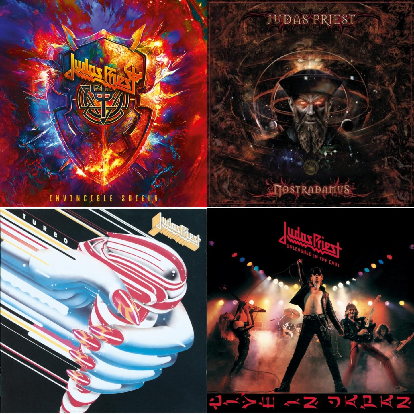 This is a 4 CD SKU bundle.
1.This CD is brand new.Format: CDMusic Style: Heavy MetalThis item's title is: Invincible ShieldArtist: Judas PriestLabel: ColumbiaBarcode: 196588516429Release Date: 3/8/2024
2.This CD is brand new.