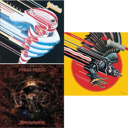 This is a 3 CD SKU bundle.
1.This CD is brand new.Format: CDMusic Style: Heavy MetalThis item's title is: NostradamusArtist: Judas PriestLabel: LEGACYBarcode: 886973070826Release Date: 6/17/2008
2.This CD is brand new.