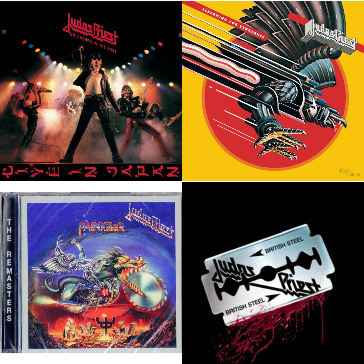 Painkiller & British Steel (30Th Anniversary Legacy Edition) & Screaming For Vengeance & Unleashed In The East
