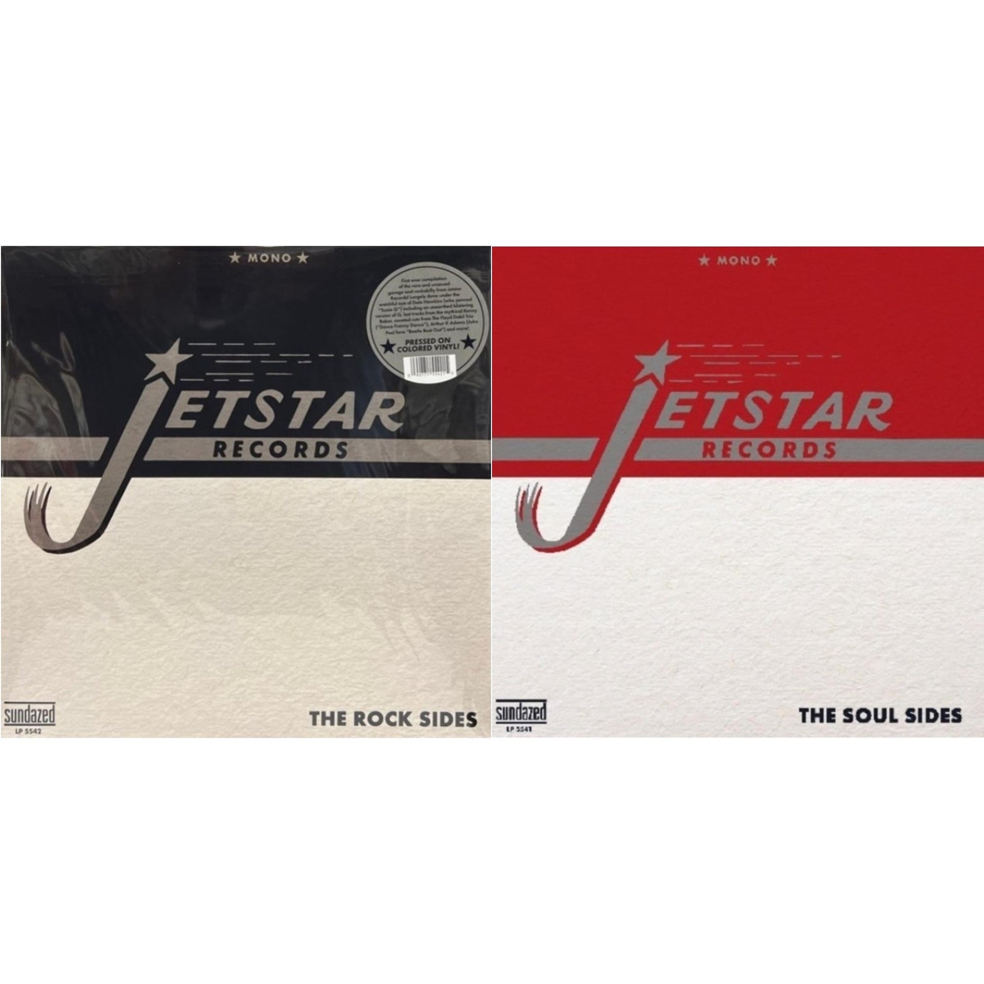 This is a 2 LP Vinyl SKU bundle.
1.This LP Vinyl is brand new.Format: LP VinylMusic Style: Garage RockThis item's title is: Rock Sides (Clear LP Vinyl)Artist: Jetstar RecordsLabel:  INC. SUNDAZED MUSICBarcode: 090771554215Release Date: 4/23/2022
2.This LP Vinyl is brand new.
