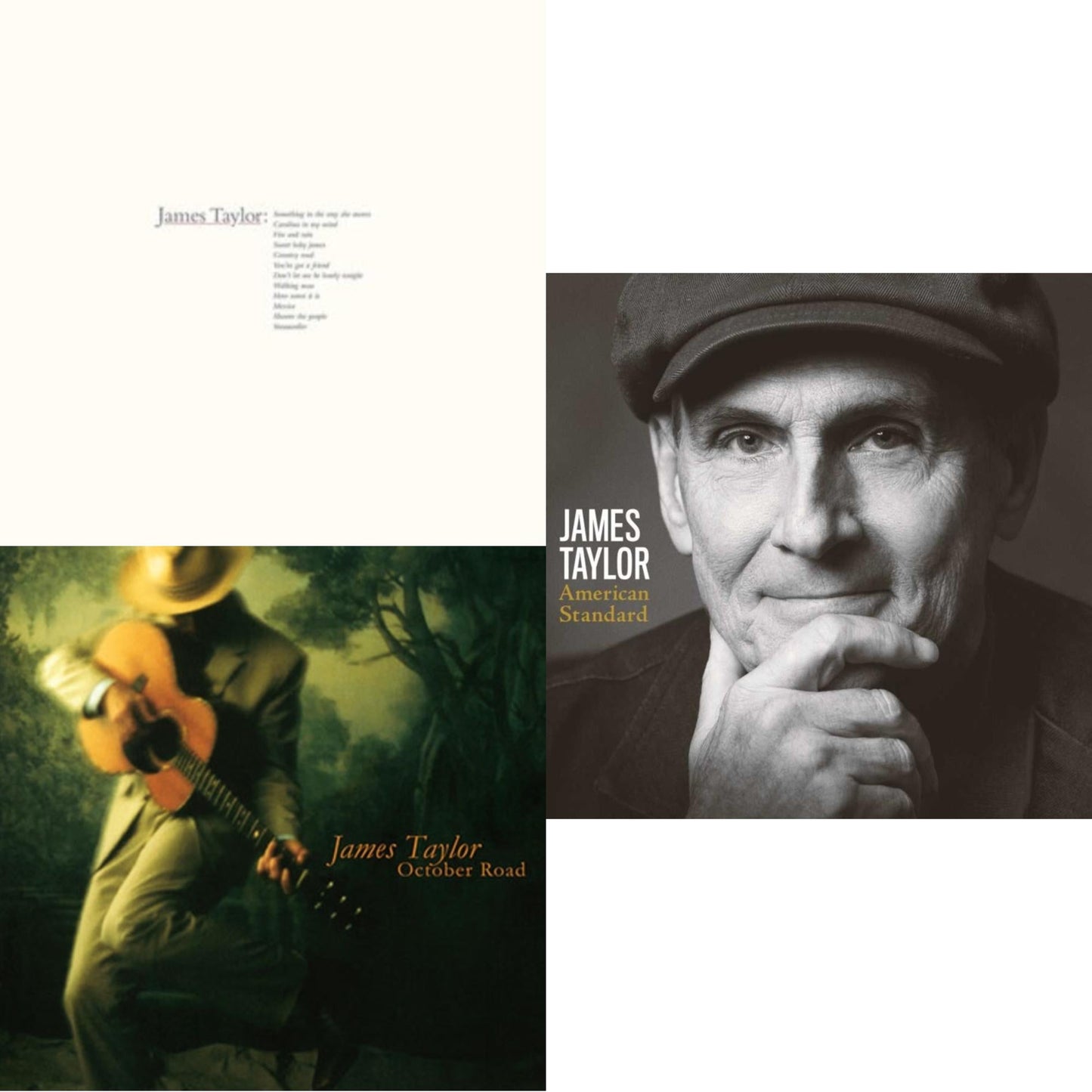 This is a 3 LP Vinyl SKU bundle.
1.This LP Vinyl is brand new.Format: LP VinylThis item's title is: James Taylor's Greatest Hits (2019 Remaster/180G)Artist: James TaylorLabel: RHINO/WARNER BROS.Barcode: 603497852543Release Date: 3/27/2020
2.This LP Vinyl is brand new.