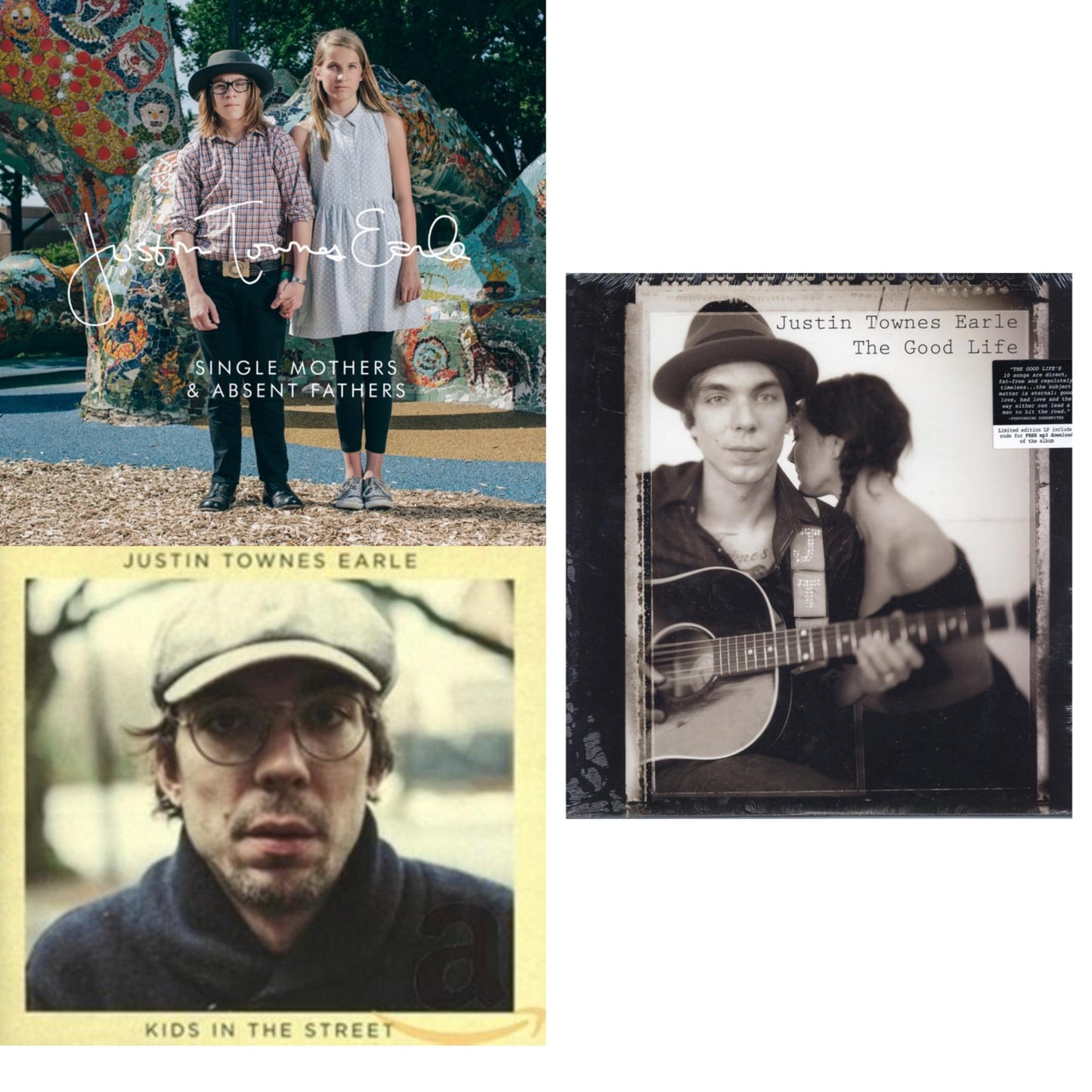 This is a 3 LP Vinyl SKU bundle.
1.This LP Vinyl is brand new.Format: LP VinylMusic Style: Country BluesThis item's title is: Single Mothers / Absent Fathers (Limited Edition/2LP)Artist: Justin Townes EarleLabel: VAGRANT RECORDSBarcode: 4050538717716Release Date: 5/6/2022
2.
