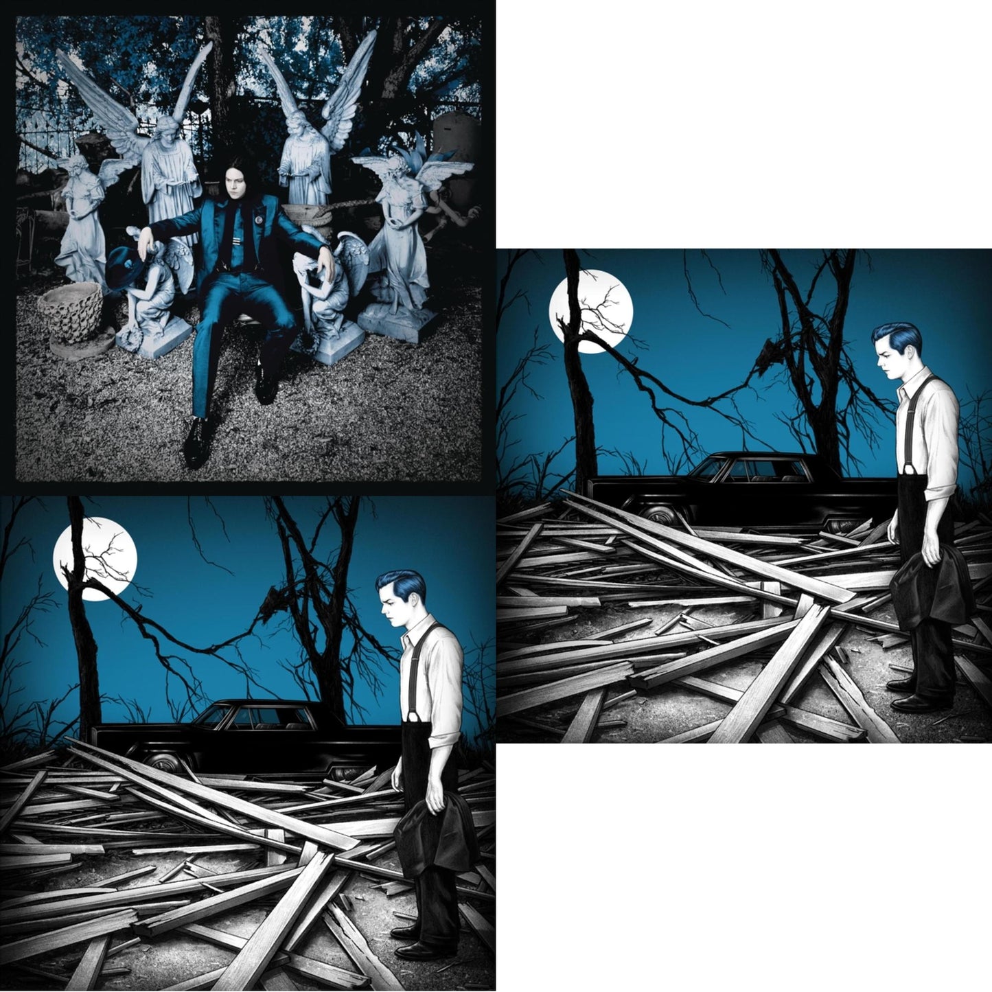 This is a 3 LP Vinyl SKU bundle.
1.This LP Vinyl is brand new.Format: LP VinylMusic Style: Alternative RockThis item's title is: Lazaretto (180G)Artist: Jack WhiteLabel: COLUMBIA RECORDSBarcode: 888430639812Release Date: 6/10/2014
2.This LP Vinyl is brand new.