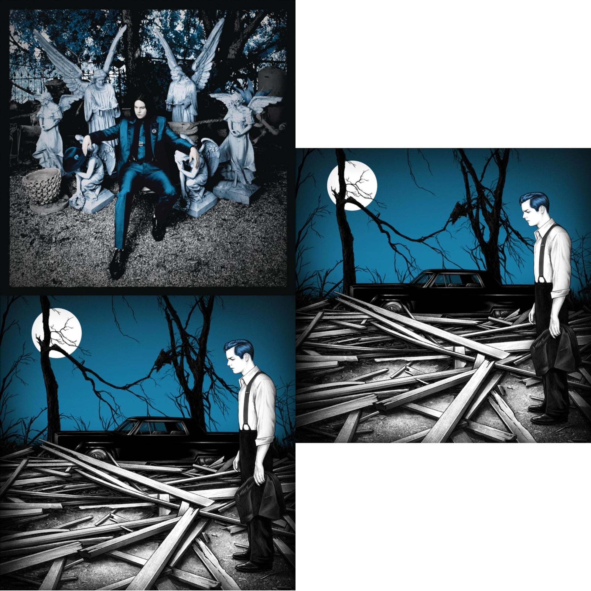 This is a 3 LP Vinyl SKU bundle.
1.This LP Vinyl is brand new.Format: LP VinylMusic Style: Alternative RockThis item's title is: Lazaretto (180G)Artist: Jack WhiteLabel: COLUMBIA RECORDSBarcode: 888430639812Release Date: 6/10/2014
2.This LP Vinyl is brand new.