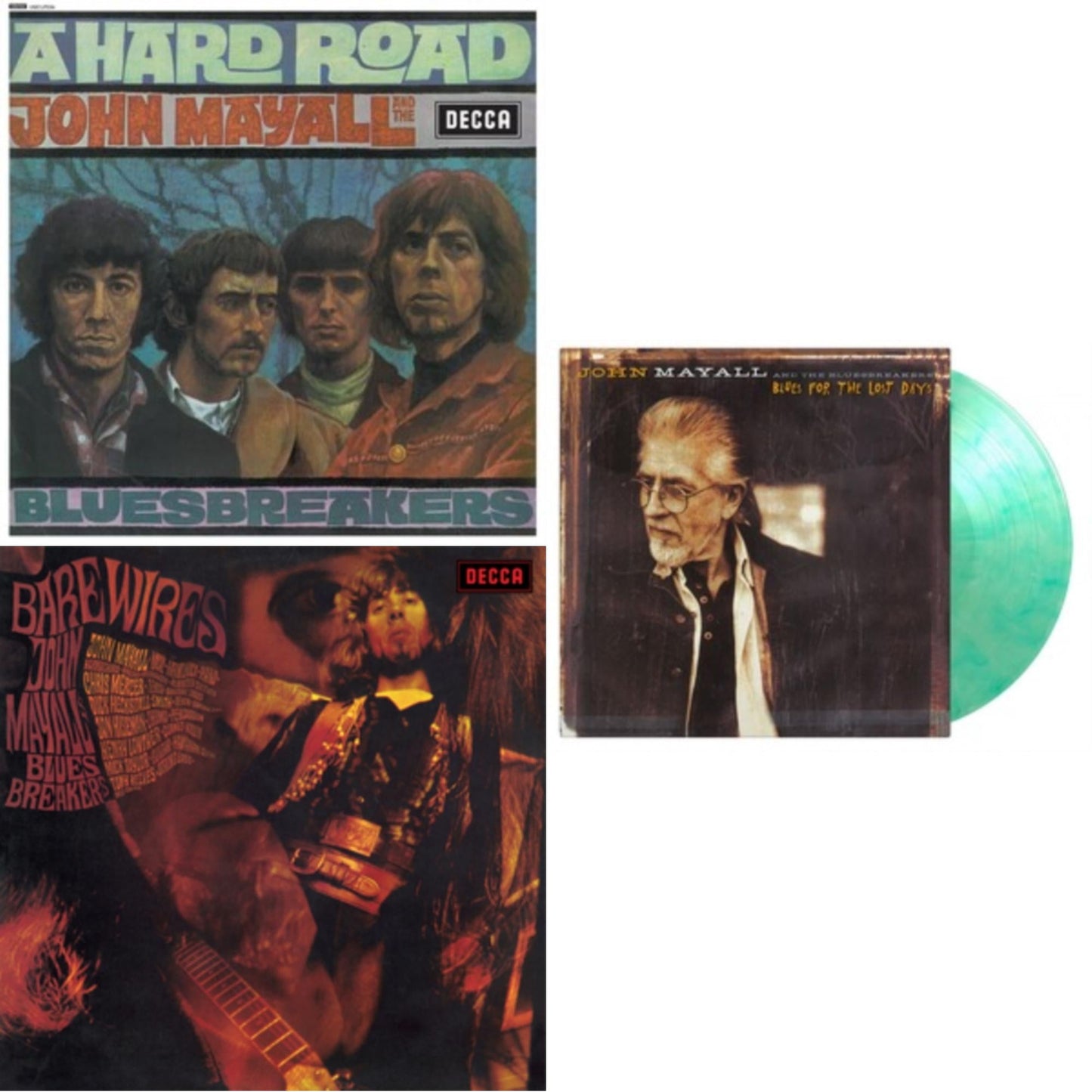 Hard Road & Bare Wires & Blues For The Lost Days (Green Marbled LP Vinyl/180G)