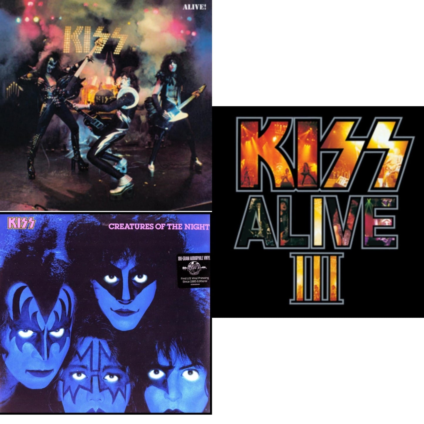 Alive & Creatures Of Night & Alive Iii