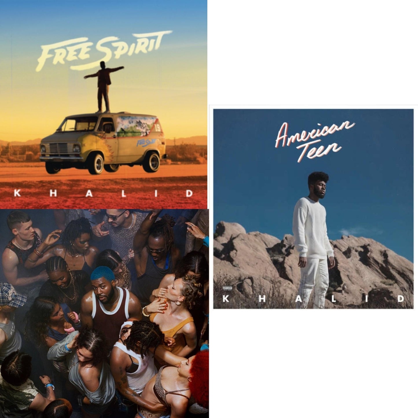 Free Spirit & After The Sun Goes Down (Opaque Turquoise Blue LP Vinyl) & American Teen (X) (2LP/Gatefold)