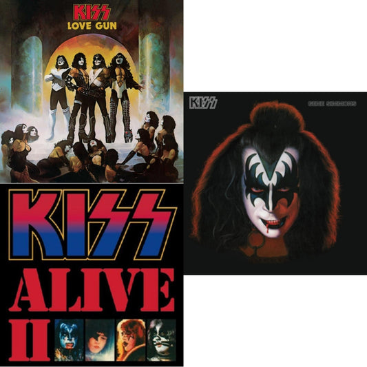 Love Gun (Tangerine/Aqua Splatter LP Vinyl) & Alive Ii & Gene Simmons