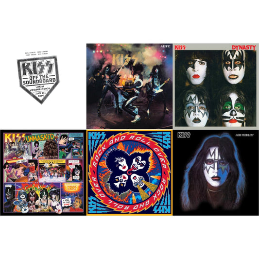 Kiss Off The Soundboard: Live In Virginia Beach (3LP) & Alive & Dynasty & Unmasked & Rock & Roll Over & Ace Frehley