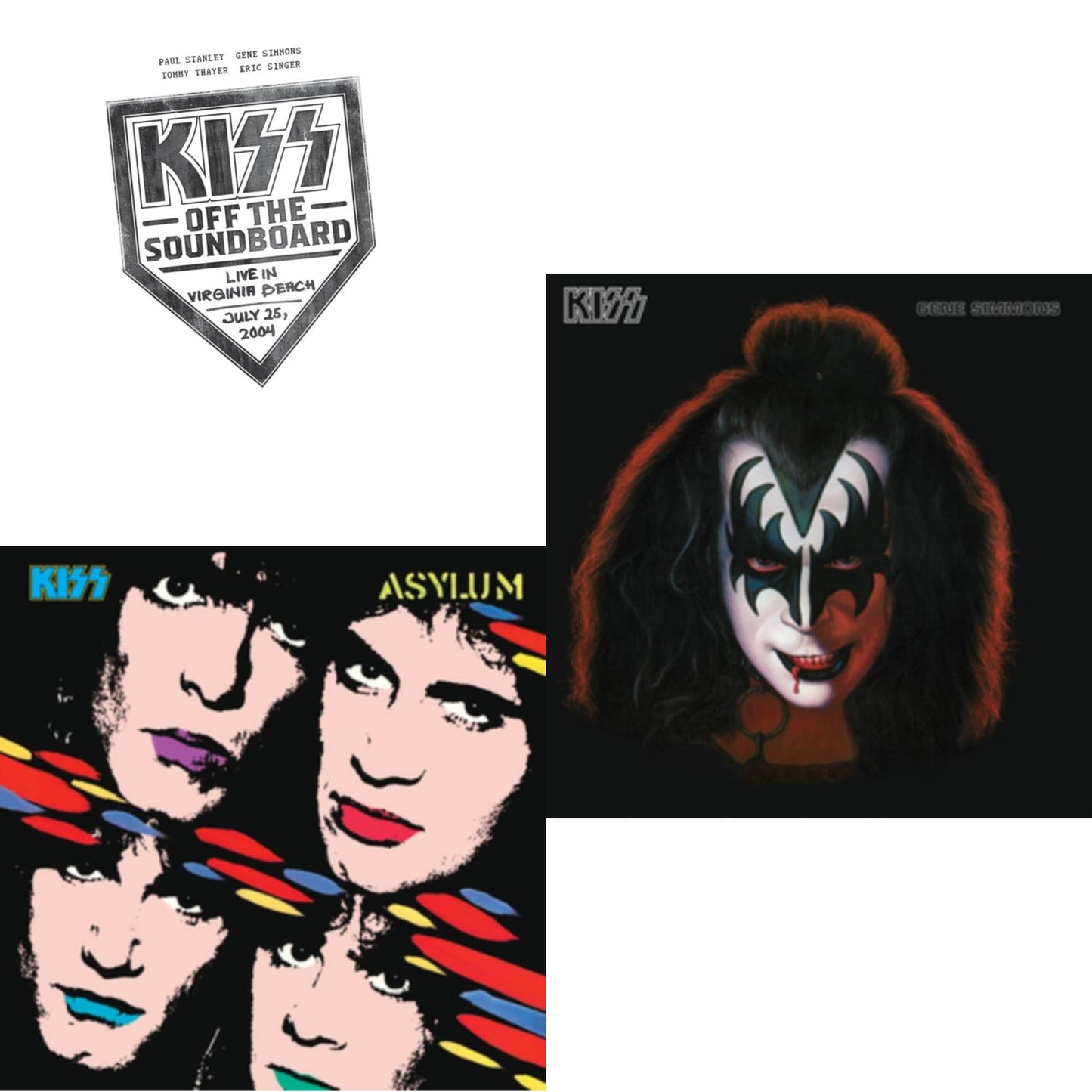 Kiss Off The Soundboard: Live In Virginia Beach (3LP) & Asylum & Gene Simmons