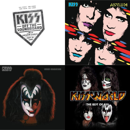 Kiss Off The Soundboard: Live In Virginia Beach (3LP) & Asylum & Gene Simmons & Kissworld - The Best Of Kiss (2 LP)