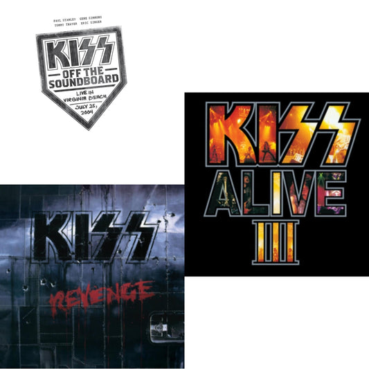 Kiss Off The Soundboard: Live In Virginia Beach (3LP) & Revenge & Alive Iii
