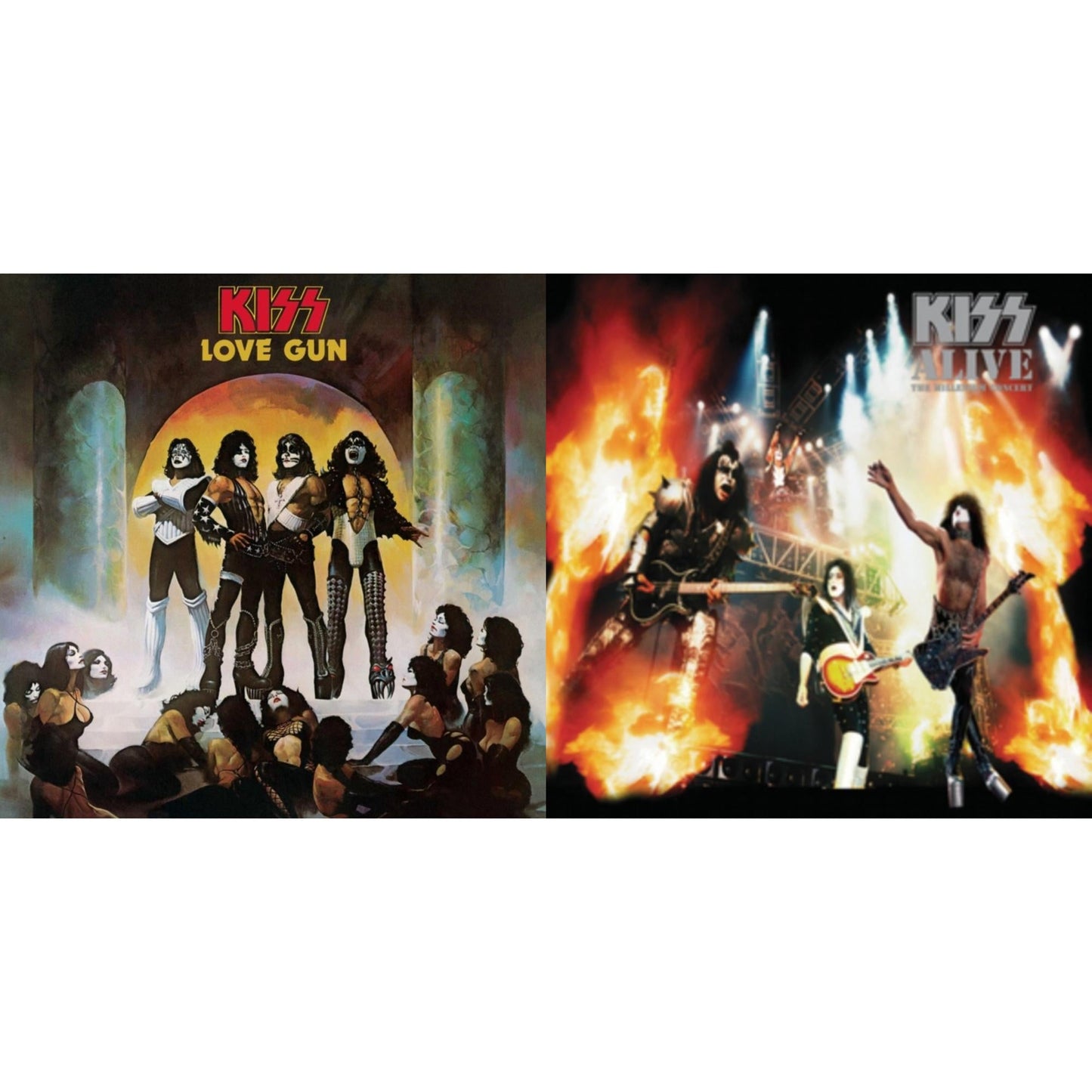 This is a 2 LP Vinyl SKU bundle.
1.This LP Vinyl is brand new.Format: LP VinylMusic Style: Hard RockThis item's title is: Love Gun (Tangerine/Aqua Splatter LP Vinyl)Artist: KissLabel: CasablancaBarcode: 602507391904Release Date: 9/25/2020
2.This LP Vinyl is brand new.