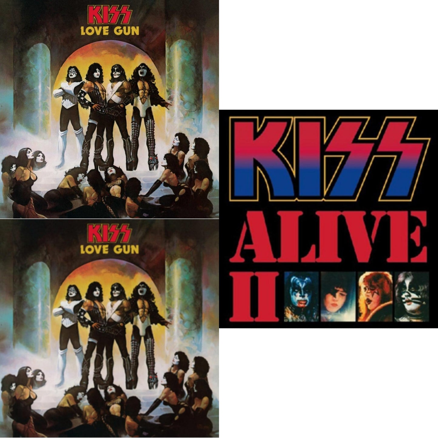 Love Gun (Tangerine/Aqua Splatter LP Vinyl) & Love Gun & Alive Ii