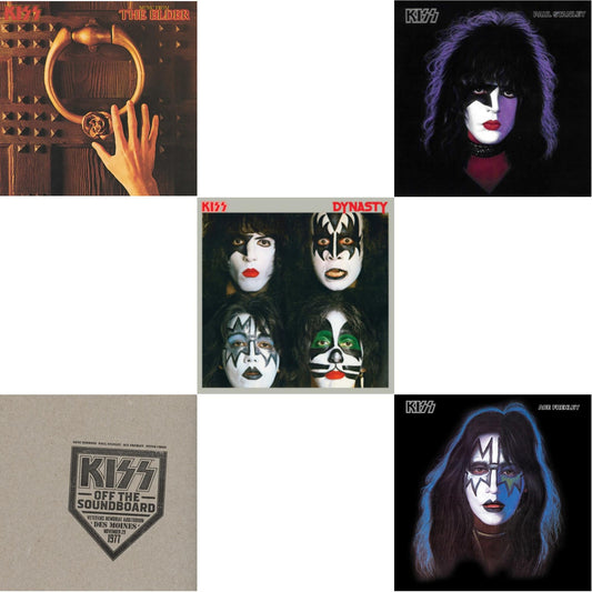 Music From The Elder (Half-Speed Master/Clear LP Vinyl/180G) & Kiss Off The Soundboard: Live In Des Moines (2LP) & Dynasty & Paul Stanley & Ace Frehley (Pic Disc)