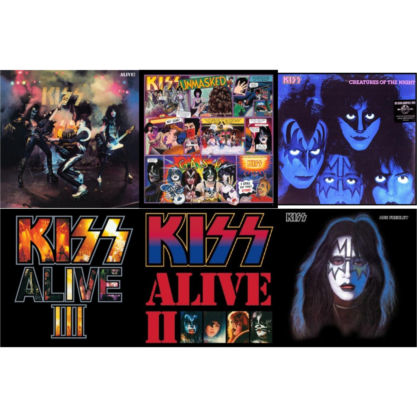 Alive & Unmasked & Creatures Of Night & Alive Iii & Alive Ii & Ace Frehley