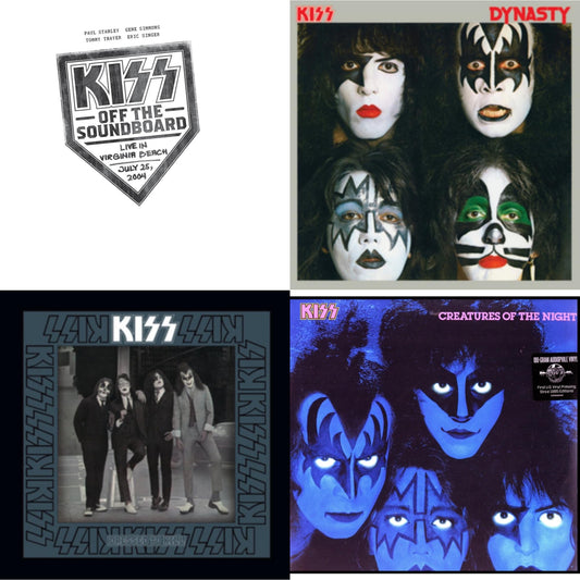 Kiss Off The Soundboard: Live In Virginia Beach (3LP) & Dynasty & Dressed To Kill & Creatures Of Night