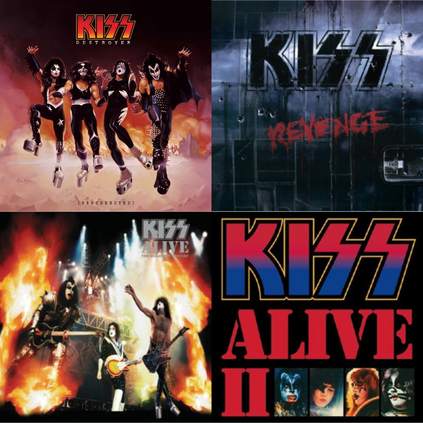 This is a 4 LP Vinyl SKU bundle.
1.This LP Vinyl is brand new.Format: LP VinylMusic Style: Hard RockThis item's title is: Destroyer (Resurrected) (Translucent Orange LP Vinyl)Artist: KissLabel: MercuryBarcode: 602508158612Release Date: 9/27/2019
2.This LP Vinyl is brand new.