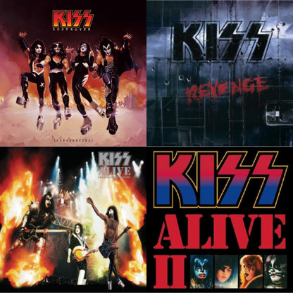 This is a 4 LP Vinyl SKU bundle.
1.This LP Vinyl is brand new.Format: LP VinylMusic Style: Hard RockThis item's title is: Destroyer (Resurrected) (Translucent Orange LP Vinyl)Artist: KissLabel: MercuryBarcode: 602508158612Release Date: 9/27/2019
2.This LP Vinyl is brand new.