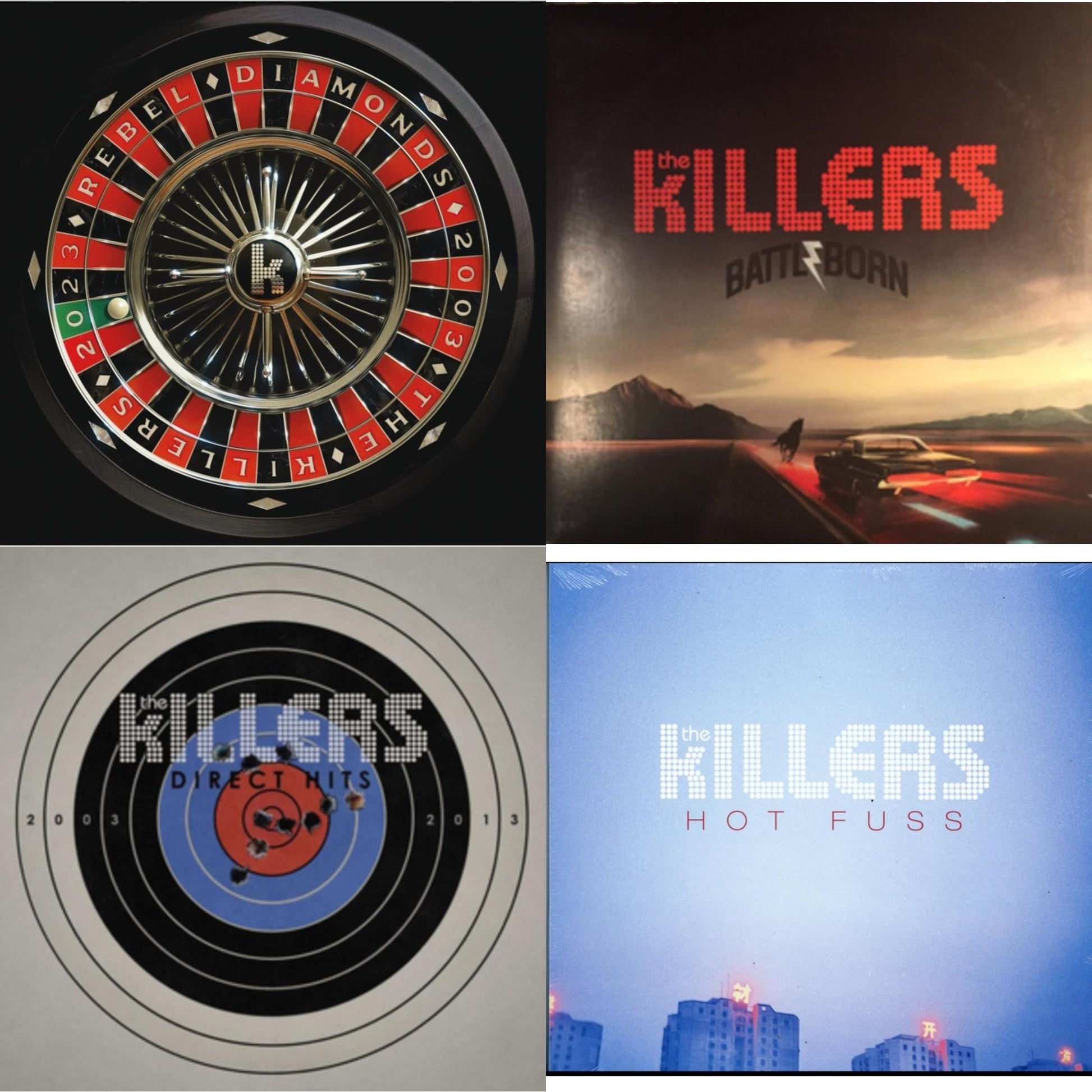 This is a 4 LP Vinyl SKU bundle.
1.This LP Vinyl is brand new.Format: LP VinylThis item's title is: Rebel Diamonds (2LP)Artist: KillersBarcode: 602458482331Release Date: 12/8/2023
2.This LP Vinyl is brand new.