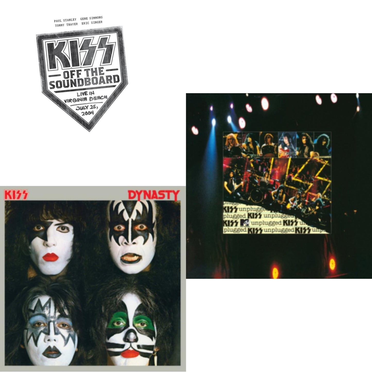 Kiss Off The Soundboard: Live In Virginia Beach (3LP) & Dynasty & Mtv Unplugged